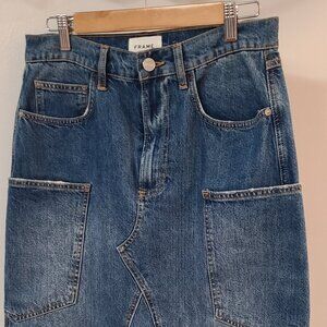 FRAME Denim skirt midi